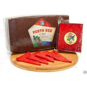 Сыр твердый Песто Новогрудские Дары красный с зеленью и чесноком 45 % 3,5 кг