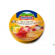 Сыр Хохланд ассорти тройное удовольствие 140 г круг 1х15