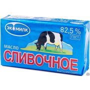 Масло Экомилк 180 г Сливочная коровка 82,5% 1х13 ГОСТ Россия