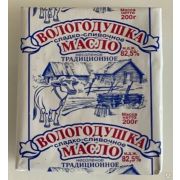 Масло сладко-сливочное комбинированное Вологодушка 82,5 % ТУ 1x50 МДЖ 20% 200 г