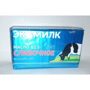 Масло Экомилк 330 г СЛИВОЧНАЯ КОРОВКА 82,5% ГОСТ 1х8 БЗМЖ Россия