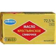 Масло сливочное Экомилк 160 г Ромб Крестьянское 72,5% 1х13 Россия