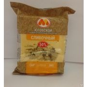 Сыр Сливочный 200 г Юговской КМП 50% нарезка брикет 1х10 Россия