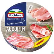 Сыр плавленый Хохланд 140 г круг Мясное ассорти 50% деликатесное (серое ассорти) 1х10 Россия