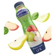 Йогуртный напиток Альпенланд 290 г бутылка Яблоко/Груша 1,2% 1х6 БЗМЖ Россия