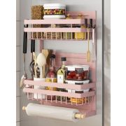 Полка Универсальная металлическая РОЗОВАЯ Средняя